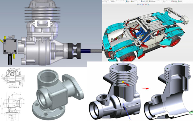 Gig Preview - 3d cad fusion 3d solidwork 3d hard surface model fbx sculpting catia igs blender