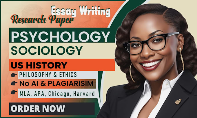 Gig Preview - Do psychology, sociology, religion, US history, ethics, and philosophy tasks