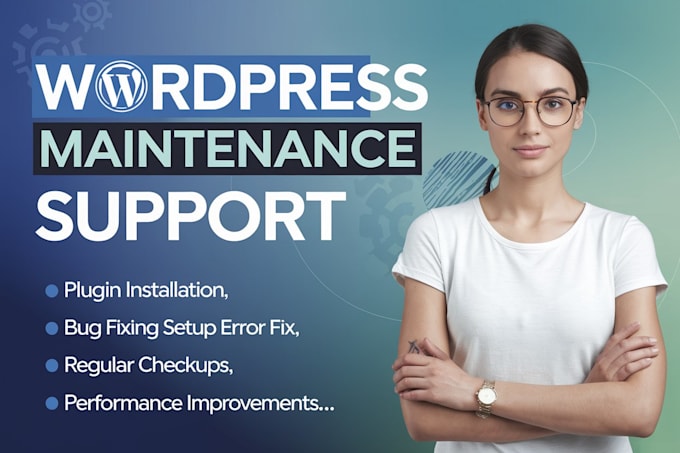 Gig Preview - Maintenance update and provide monthly support for your wordpress website