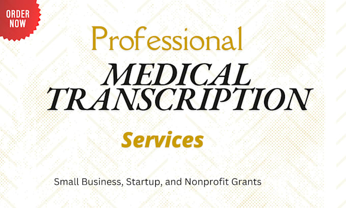 Gig Preview - Do medical transcription audio and  video transcript