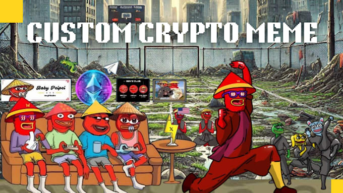 Bestseller - do crypto meme video, meme coin art, meme video meme character meme art