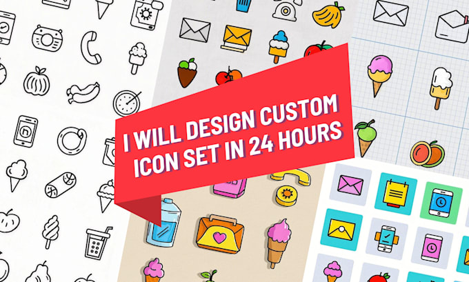 Gig Preview - Design a custom icon set in 24 hours