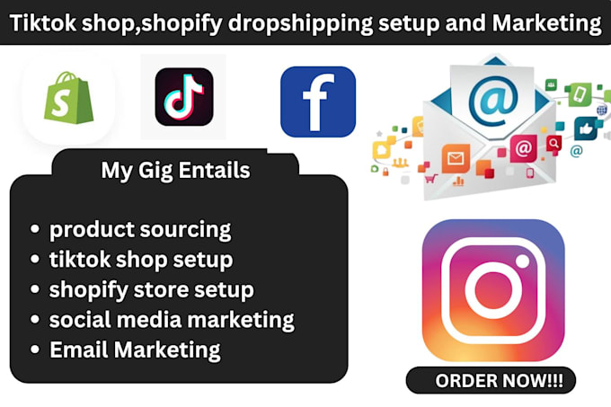 Bestseller - setup tiktok shop,shopify dropshipping store and manage it all