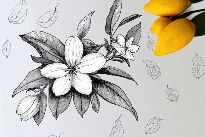 Gig Preview - Draw botanical and flower one line art illustration