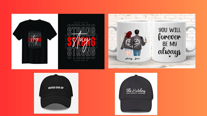 Gig Preview - Create tshirt, coffee mug, and hat designs