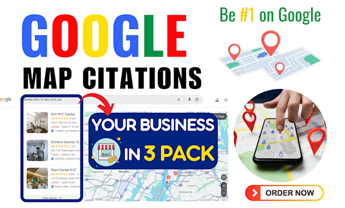 Gig Preview - Create 21,000 google maps citations to rank your business in the local 3 pack