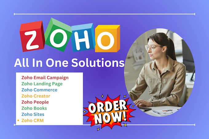 Bestseller - design zoho sites zoho commerce zoho site zoho landing page or zoho crm