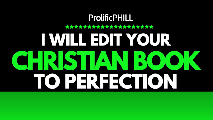 Gig Preview - Edit your christian book