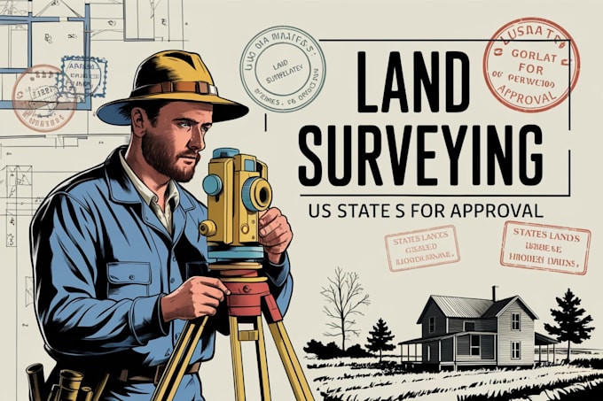 Gig Preview - Do US licensed land surveyor stamp for city permit approval