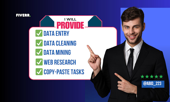 Gig Preview - Do fast and accurate data entry specialist for your projects