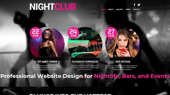 Bestseller - create custom websites for night club, bars, wineries, and event based business