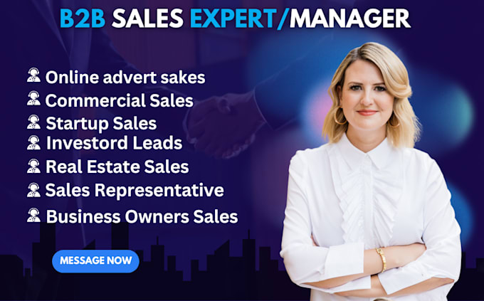 Gig Preview - Be your sales agent sales representative salesman sales expert sales closer