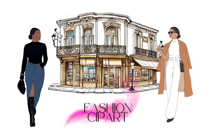 Gig Preview - Design professional fashion clipart or illustration for your business