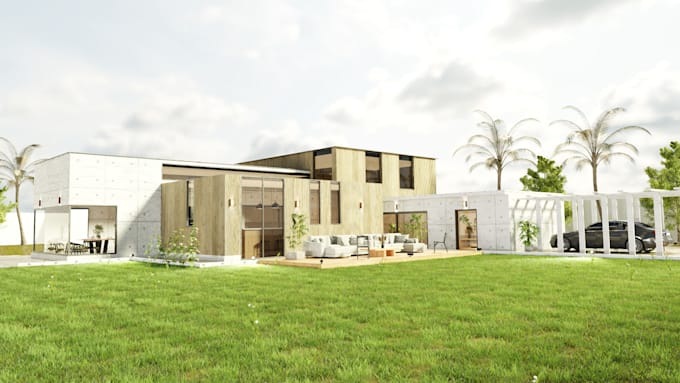 Gig Preview - Deliver stunning 3d exterior renders for homes and buildings