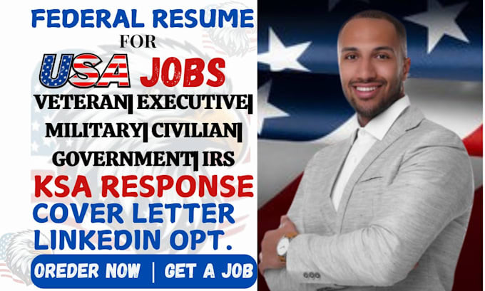 Gig Preview - Craft federal, military, veteran, executive, government, ats resume for usajobs