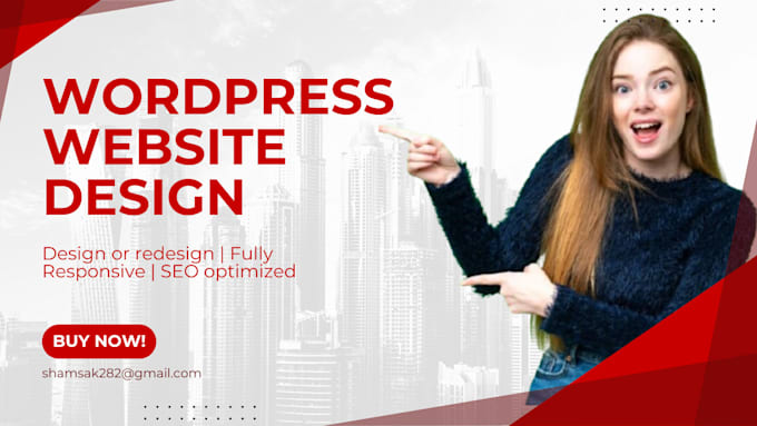 Gig Preview - Design modern fully responsive and SEO optimized wordpress website