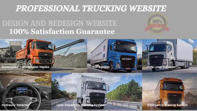 Gig Preview - Build a logistics and trucking website via wix and wordpress