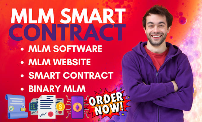 Gig Preview - Develop MLM smart contract, binary MLM, matrix MLM software, mlm website