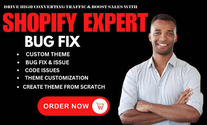 Gig Preview - Do shopify bug fixing and shopify custom coding , theme customization