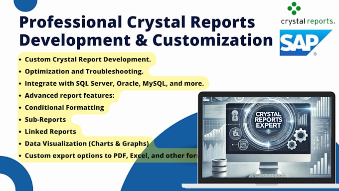 Gig Preview - Develop crystal reports and ssrs report for you