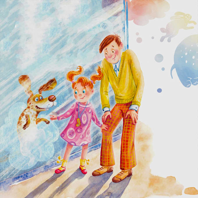 Bestseller - create watercolor children story book illustrations