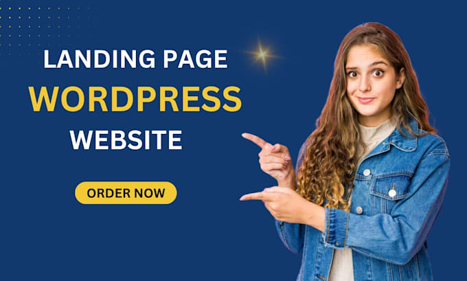 Gig Preview - Build wordpress landing page design using elementor