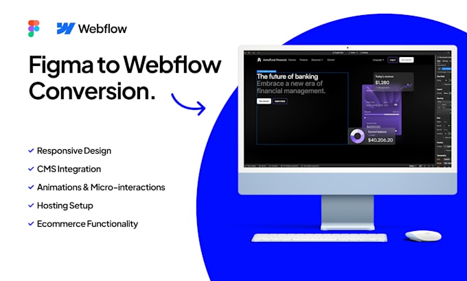 Gig Preview - Convert figma to webflow with responsive design