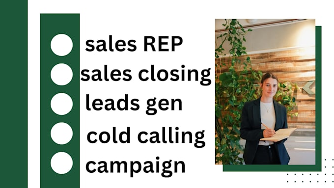 Gig Preview - Cold calling, appointment setting, marketing campaign, close sales on commission