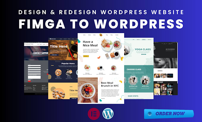 Gig Preview - Design or redesign business elementor wordpress website