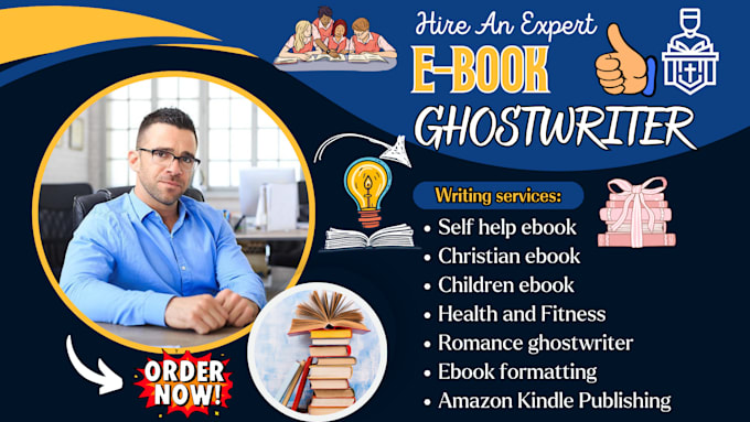 Gig Preview - Write professional nonfiction ebook writer as ebook ghostwriter and book writer