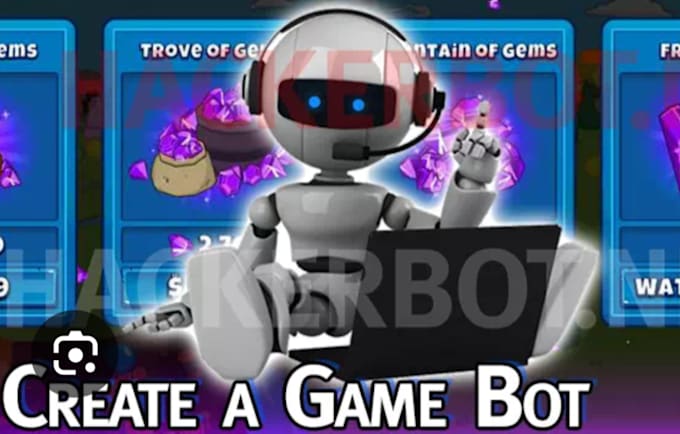 Gig Preview - Develop complete game bot, aviator crash game, cheated gaming bot, ai game bot