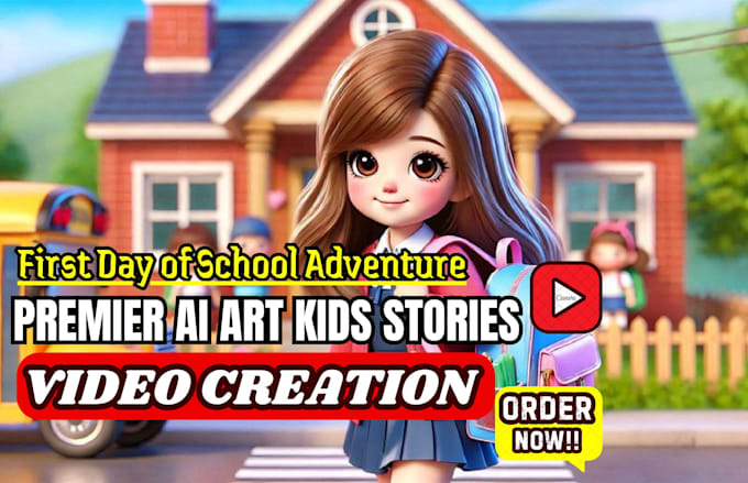 Gig Preview - Create perfect 3d disney style for kids stories and rhymes using sora ai