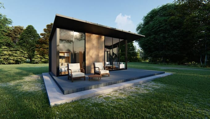 Bestseller - do cgi tiny house, retail store, 3d villa exterior architectural visualization