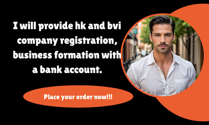 Gig Preview - Provide hk and bvi company registration, business formation with a bank account