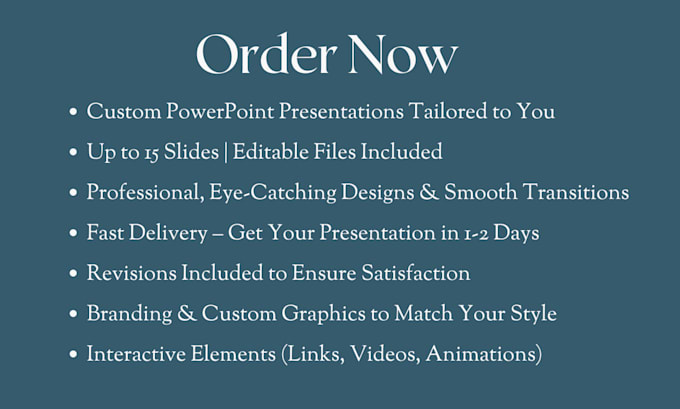 Gig Preview - Create professional powerpoint presentations