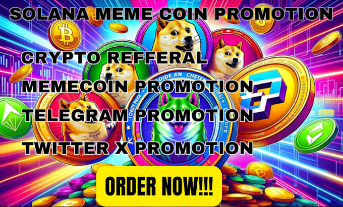 Gig Preview - Do solana meme coin promotion crypto game referral ink telegram marketing