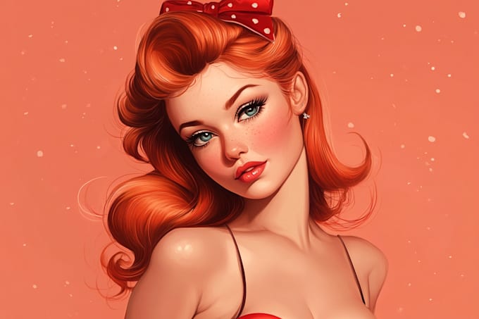 Bestseller - create a pin up girl and pin up girl illustration