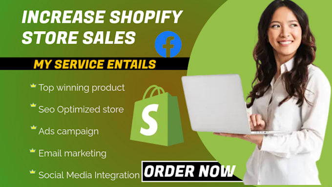 Gig Preview - Promote your shopify dropshipping store and websites