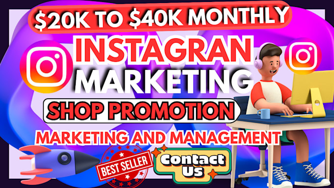 Gig Preview - Do instagram marketing, instagram ads campaign to boost ecommerce sales