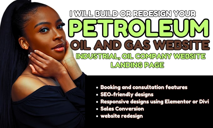 Gig Preview - Build petroleum industry website oil company and gas industrial website redesign