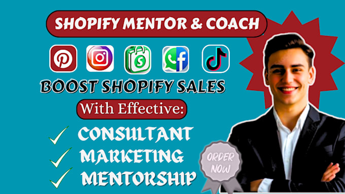 Gig Preview - Be your successive shopify mentor and dropshipping expert