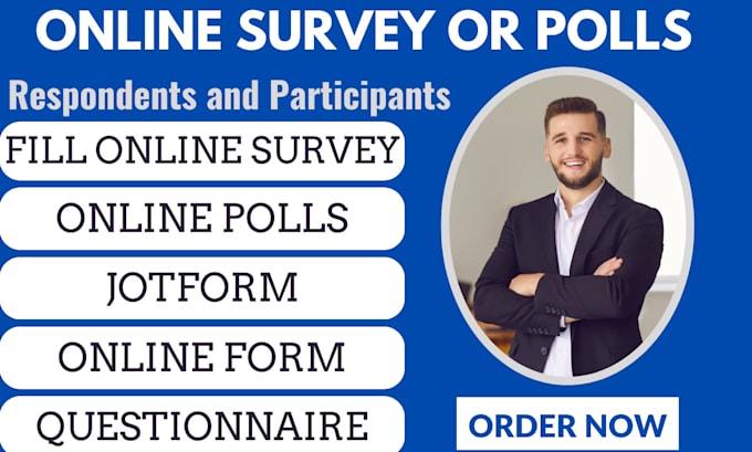 Gig Preview - Get survey respondents or polls participants to fill online survey and polls