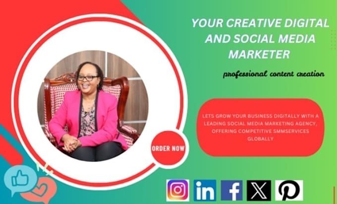 Gig Preview - Be your professional social media marketing manager and content creator