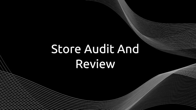 Gig Preview - Shopify audit review your store to maker to sale