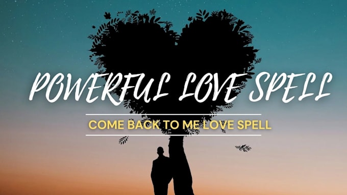 Gig Preview - Cast a powerful love spell black magic that makes your love come back