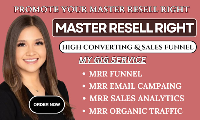 Gig Preview - Promote your master resell right course with email marketing for passive income