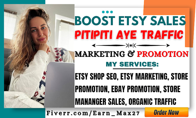 Gig Preview - Skyrocket etsy sales etsy traffic improve etsy seo listing, etsy shop promotion