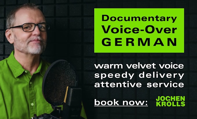 Bestseller - produce a german voice over for a TV documentary