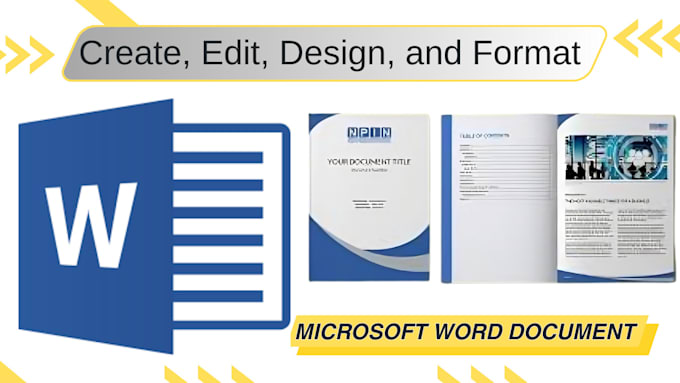 Gig Preview - Design, redesign, format, create, type, edit microsoft word document