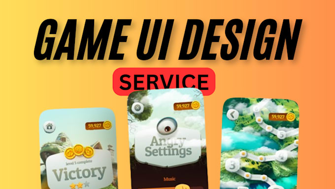 Gig Preview - Design attractive game ui ux and assets for mobile games